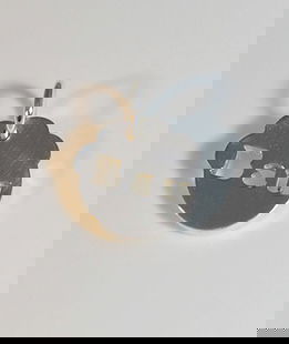 Ciondolo argento sagoma orma