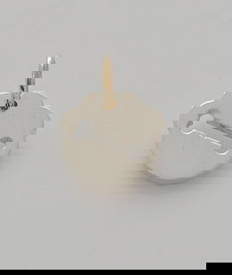 Ciondolo argento sagoma osso orma