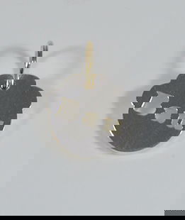 Ciondolo argento sagoma orma