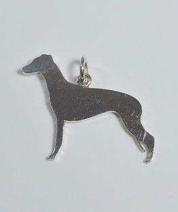 Ciondolo argento sagoma Levriere Whippet