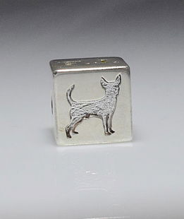 Ciondolo argento dado Chihuahua