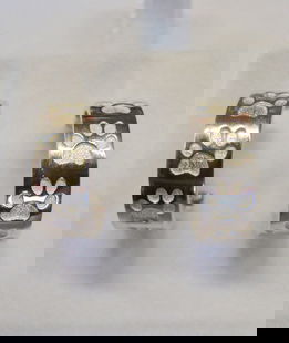 Orecchini cerchio largo argento piccole zampine