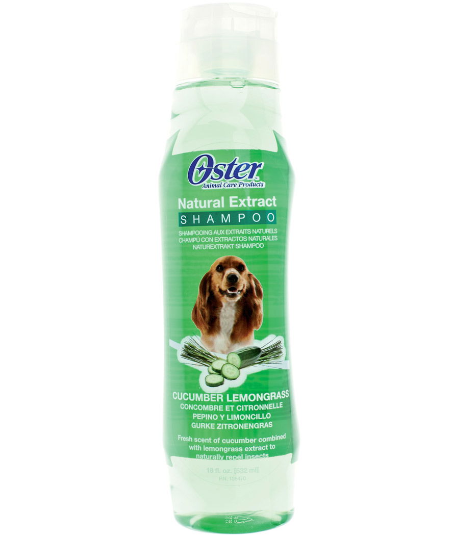 Shampoo per cani con estratti naturali al cetriolo e citronella da 532 ml