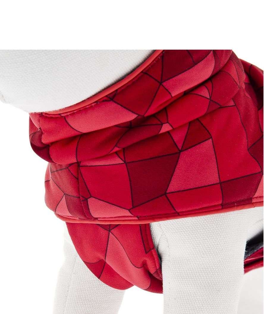 Cappotto sportivo modello Air rosso con cerniera per pettorina per cani  - foto 1