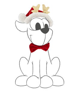 Cappello e fiocco Xmas per cani