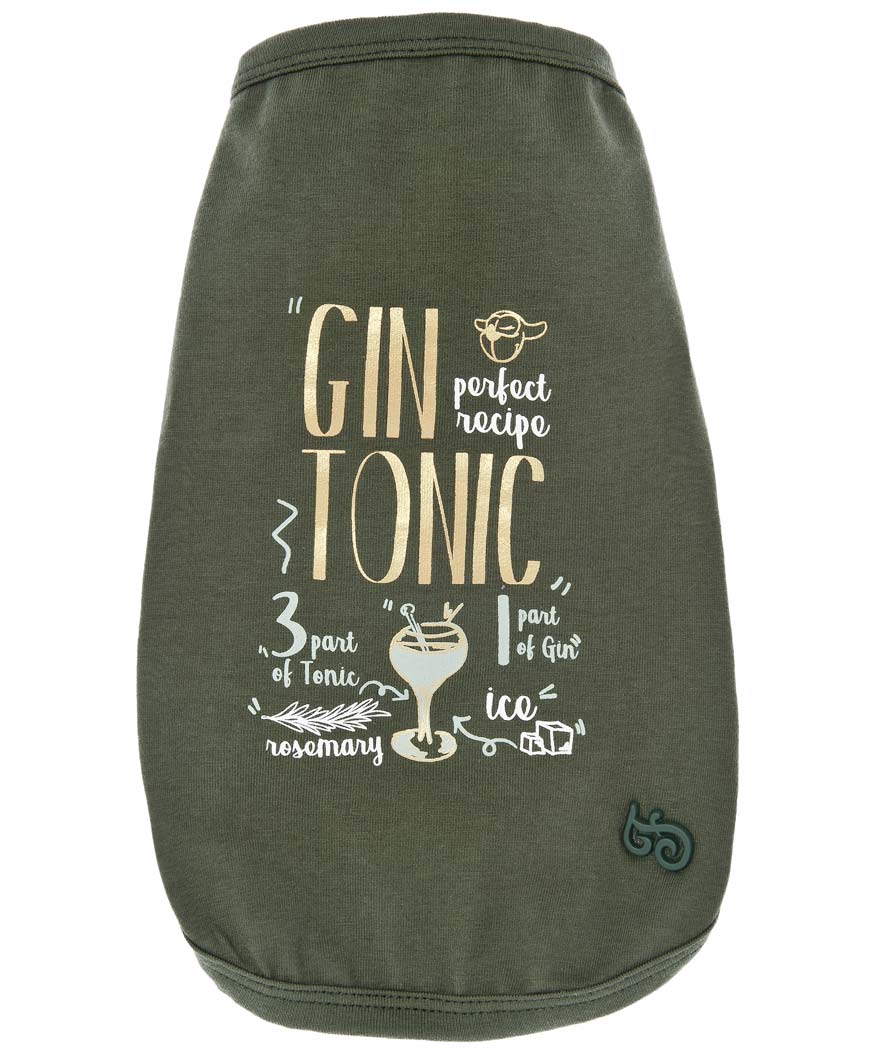 T-shirt in cotone Gin Tonic per cani - foto 3