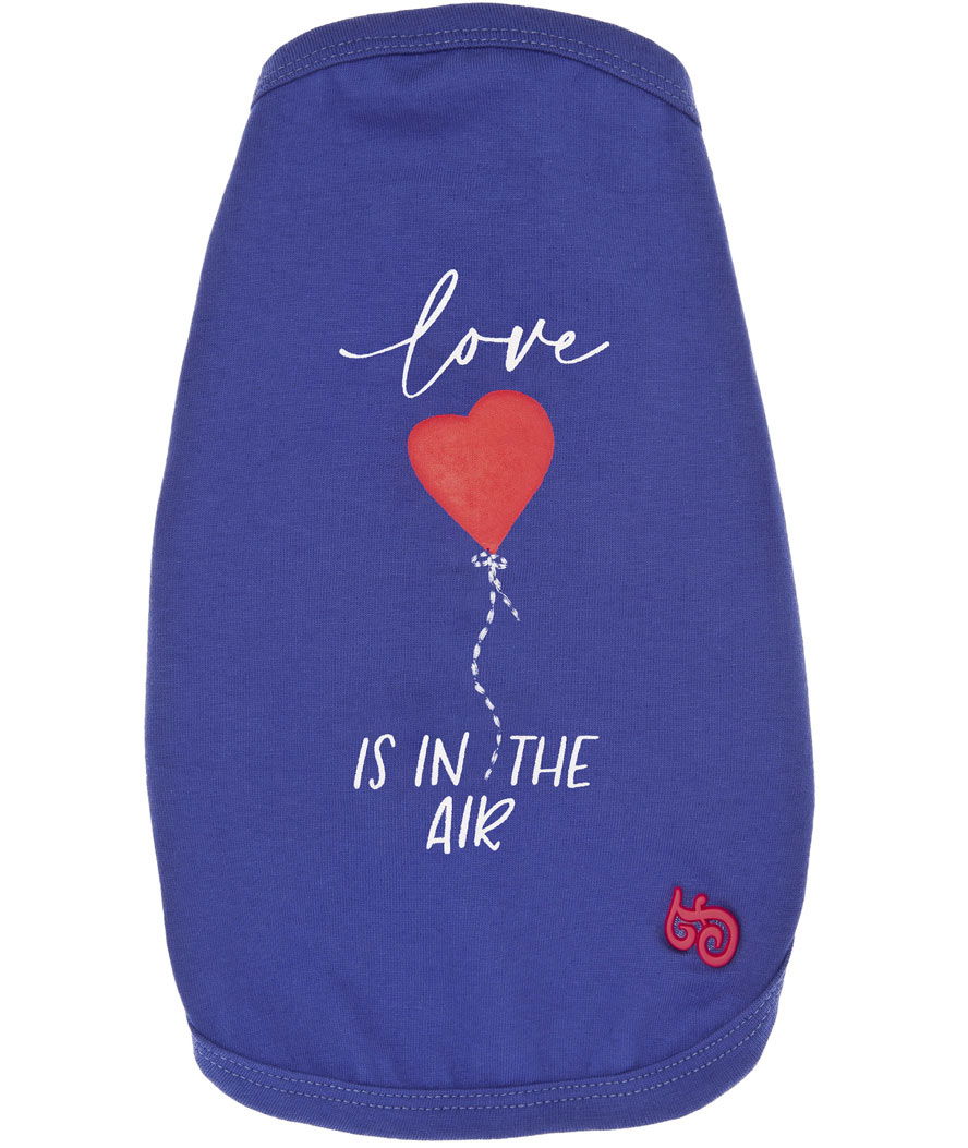 T-shirt in cotone Love is in the air per cani - foto 5