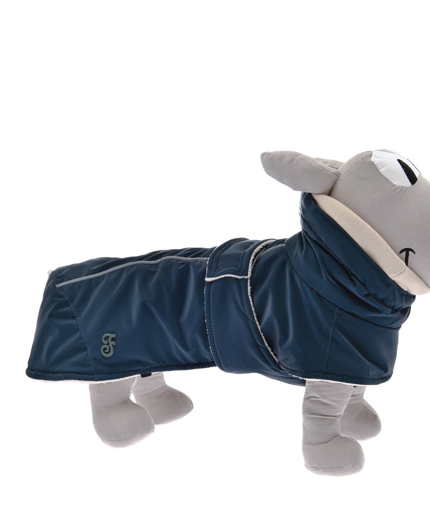 Cappotto con collo alto regolabile impermeabile modello Flux per cani - foto 18