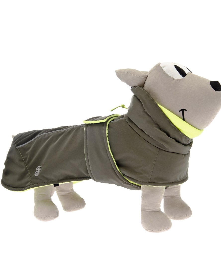 Cappotto con collo alto regolabile impermeabile modello Flux per cani - foto 3