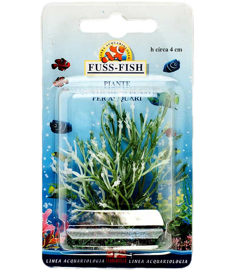 Decorazione piantina acquatica in plastica per acquari