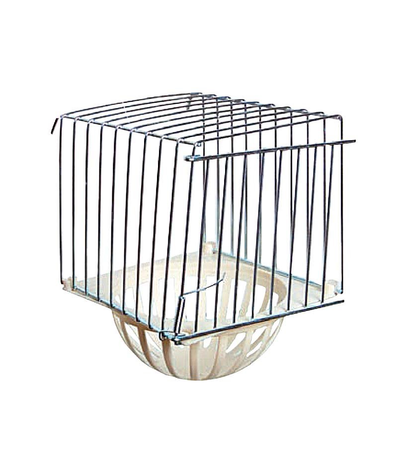 Nido esterno con griglia in metallo per gabbia uccelli