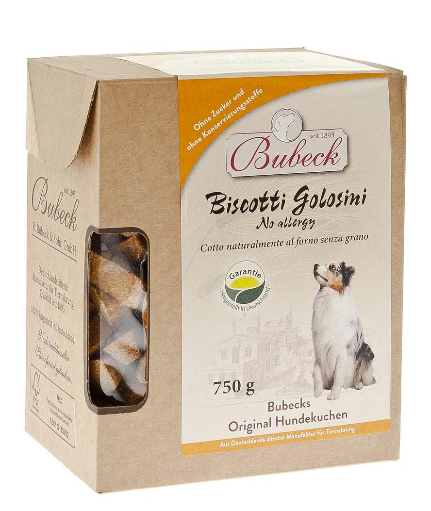 Biscotti Golosini No Allergy per cani 4 buste da 750 g ciascuna - foto 1