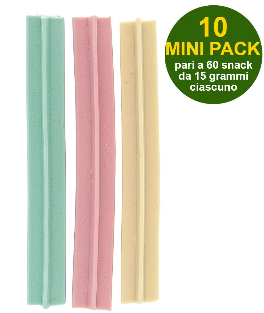 Snack Stick dentale Bone Fruit con Vitamina C per cani 10 buste da 95 g ciascuna