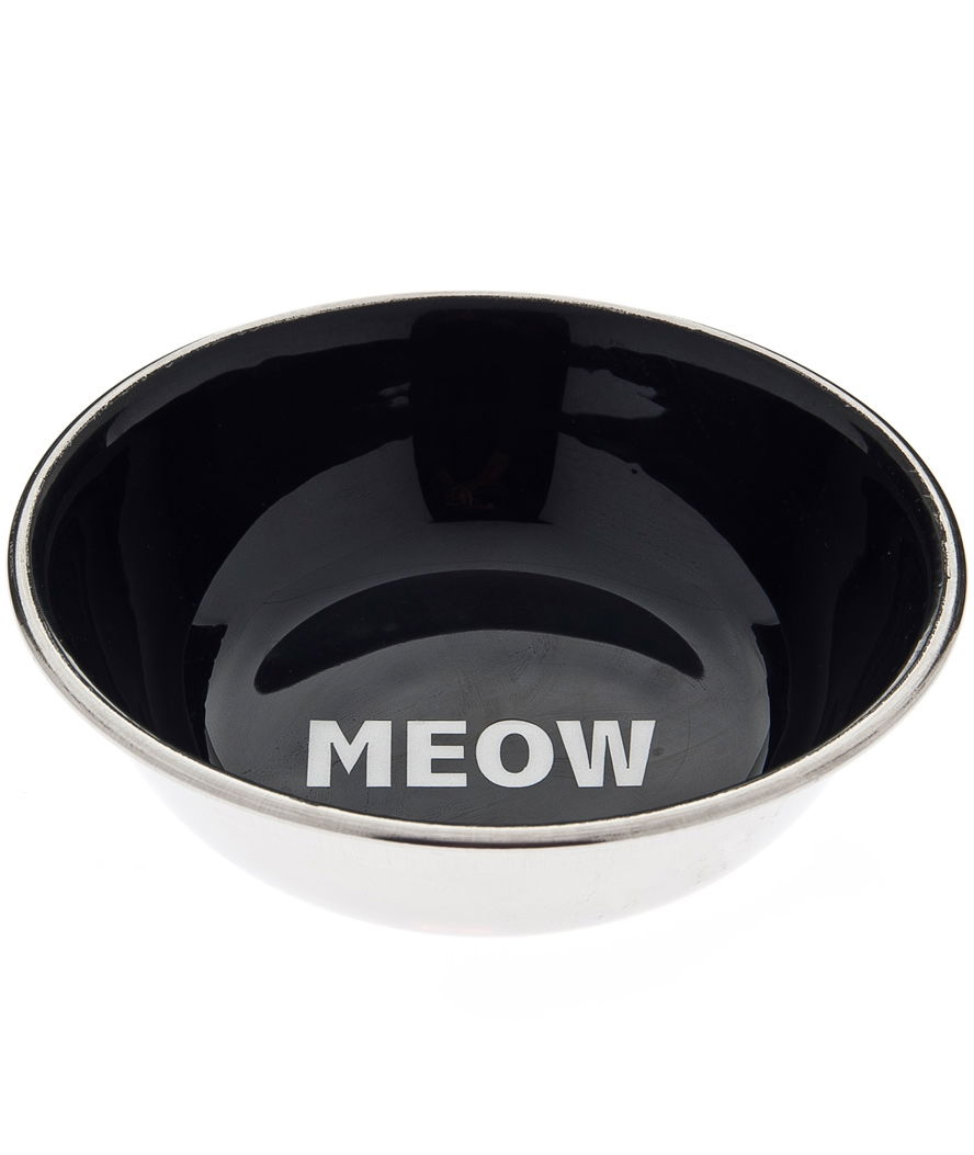 Ciotola in acciaio inox laccata internamente modello Meow per gatti - foto 1