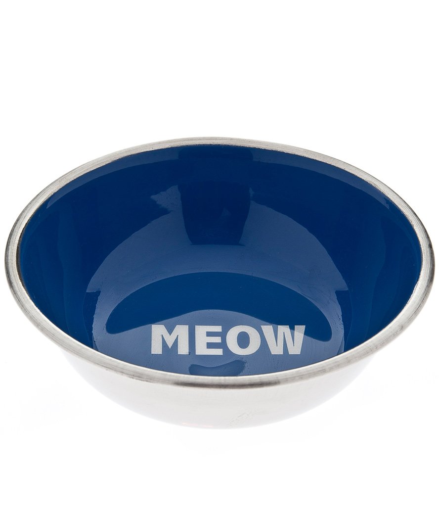 Ciotola in acciaio inox laccata internamente modello Meow per gatti - foto 2