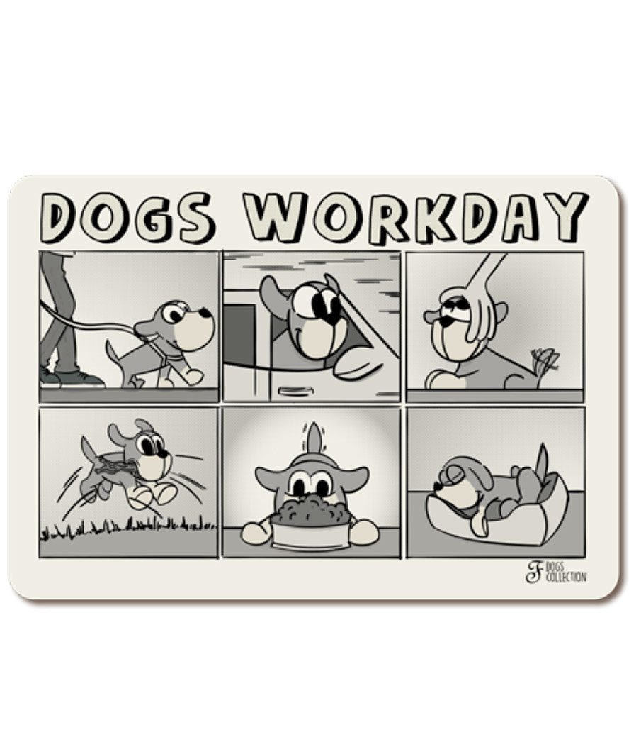 Tappetino sottociotola con fondo in sughero linea Workday per cani 