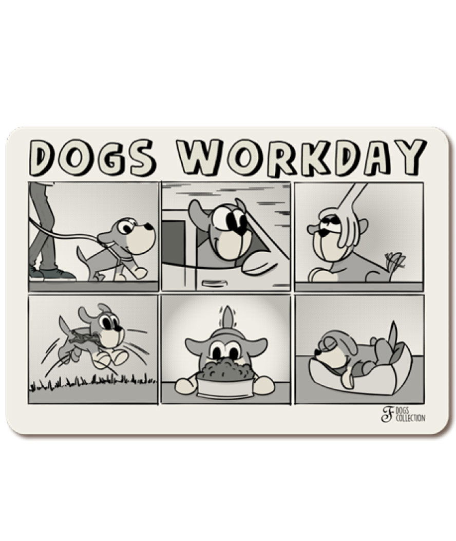 Tappetino sottociotola con fondo in sughero linea Workday per cani 