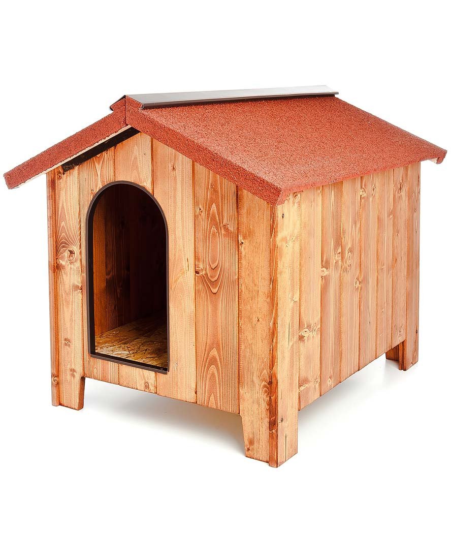 Cuccia da esterno in legno modello Fuss-Dog per cani 