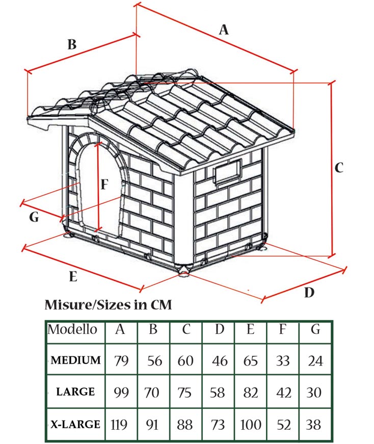 Caseta per Cani di Grande dimensione Cortina