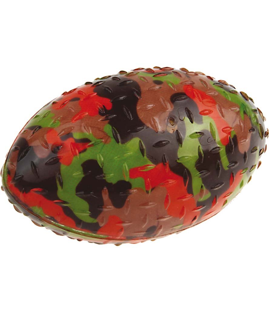 Gico palla rugby Fuxtreme in plastica TPR con squeaker per cani