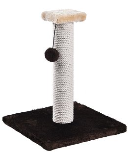 Tiragraffi modello Square in corda con gioco pendente per gatti