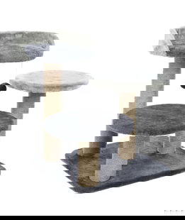 Tiragraffi modello sogni d'oro con tre colonne e gioco pendente per gatti
