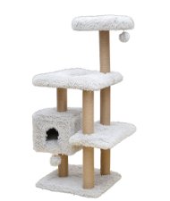 Tiragraffi modello Vapore con giochi e rialzo per gatti