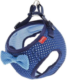 Pettorina per cani con papillon blu sul petto modello Breeze