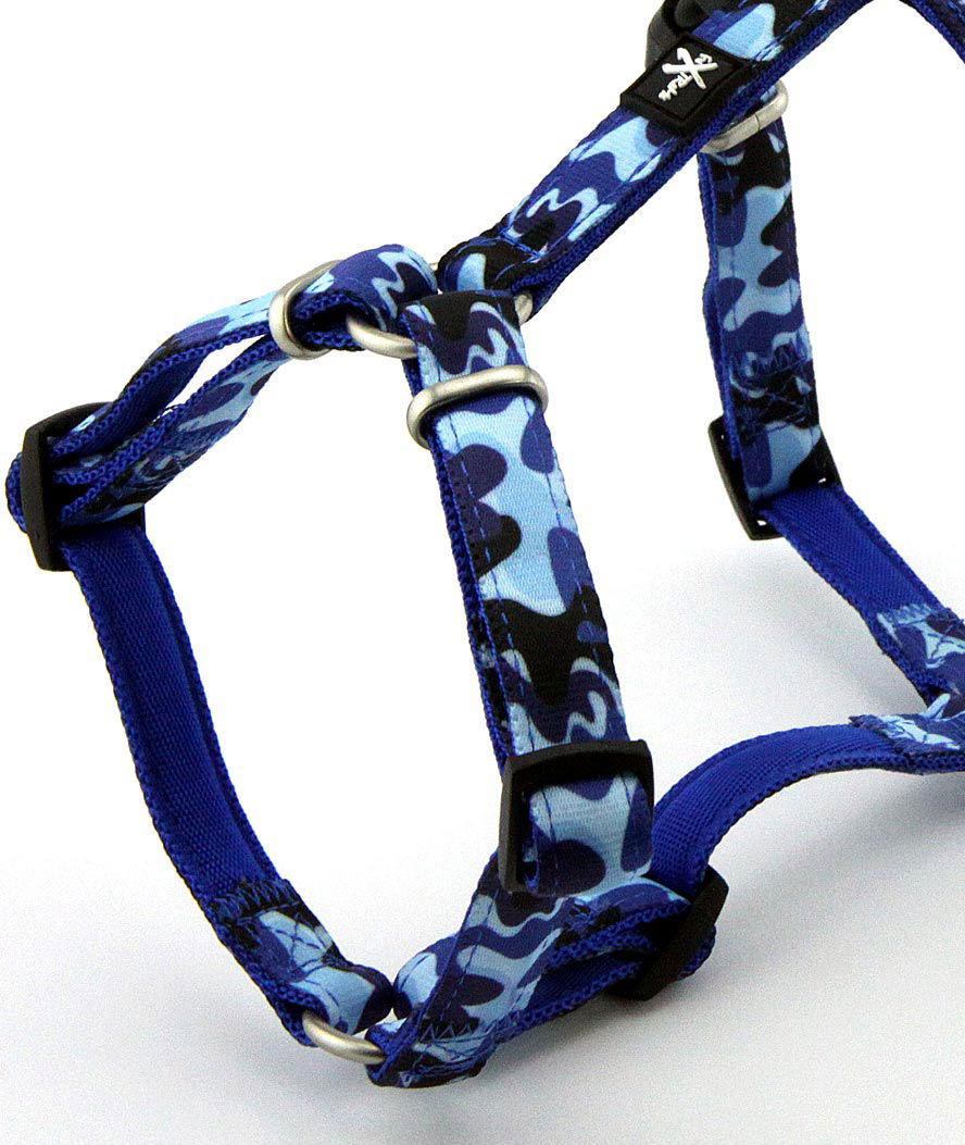PROMOZIONE Pettorina regolabile a otto in nylon in fantasie camouflage Fuxtreme per cani VERDE - foto 5