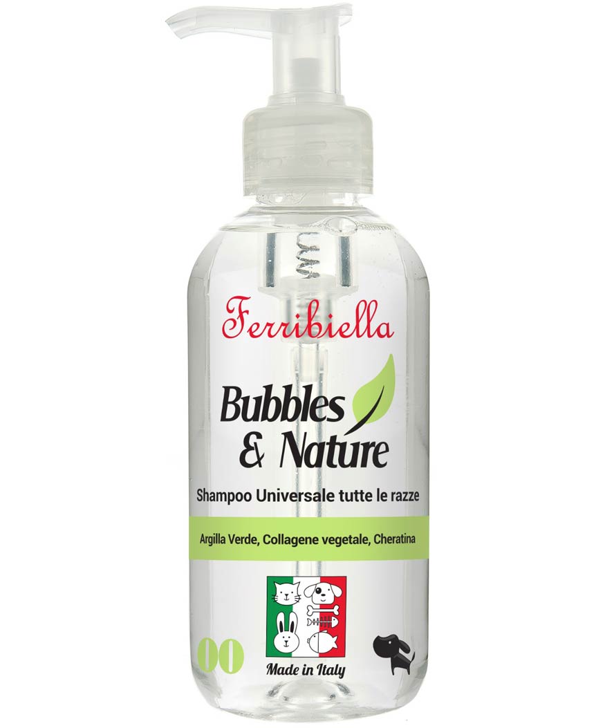 Shampoo universale con argilla verde, collagene vegetale e cheratina per tutte le razze canine 250 ml