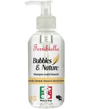 Shampoo manti bianchi per cani con camomilla, calendula, vitamine E, biossido di titanio 250 ml