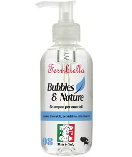 Shampoo per cani cuccioli con jojoba, calendula, semi di lino e vitamine B5 250 ml