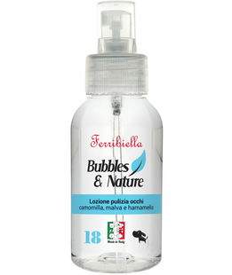 Lozione per la pulizia degli occhi dei cani alle acque distillate di camomilla, malva e hamamelis 100 ml