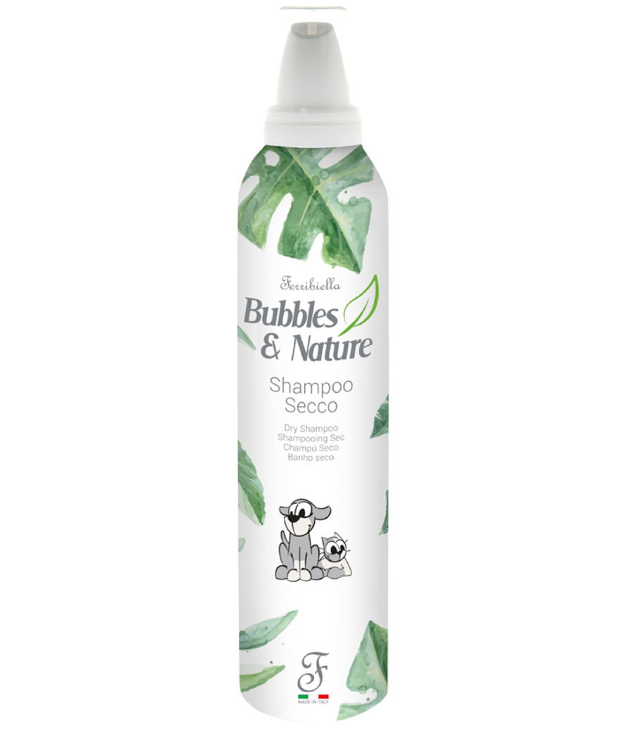 Shampoo secco in schiuma per cani e gatti 300 ml