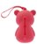 Dispenser portasacchetti per cani modello Teddy colore rosso set 3 pezzi - foto 1