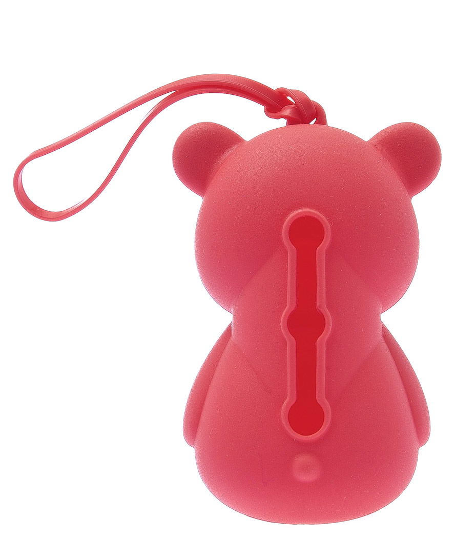 Dispenser portasacchetti per cani modello Teddy colore rosso set 3 pezzi - foto 1