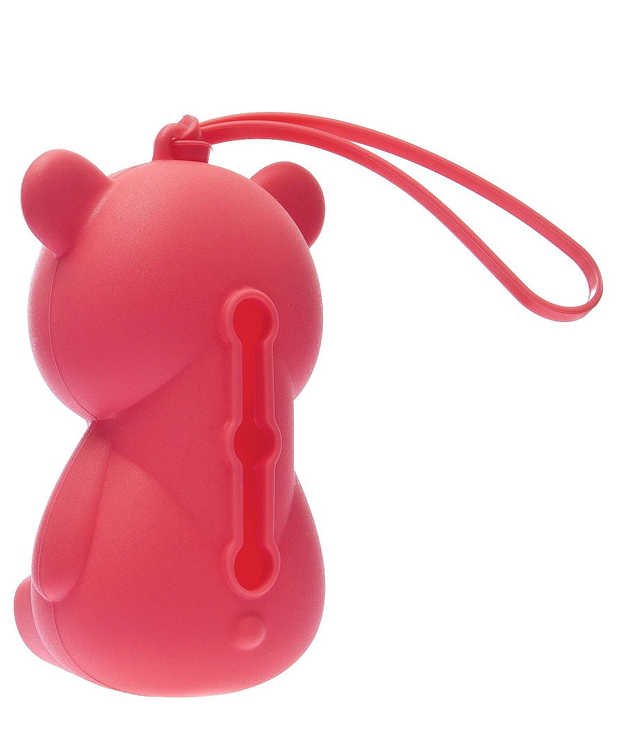Dispenser portasacchetti per cani modello Teddy colore rosso set 3 pezzi - foto 3