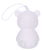 Dispenser portasacchetti per cani modello Teddy colore bianco set 3 pezzi