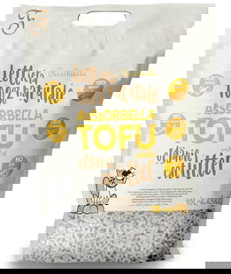 Assorbella lettiera per gattic naturale al tofu 10 litri conf.  3 pezzi