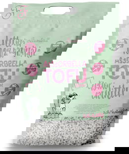 Assorbella lettiera per gattic naturale al tofu Jasmine 5,5 litri conf.  6 pezzi