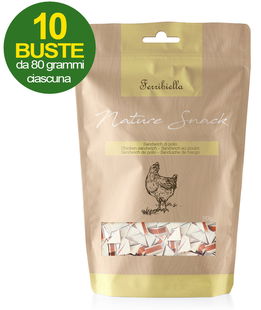 Nature Snack mini sandwich di pollo per cani 10 buste da 80 g cad