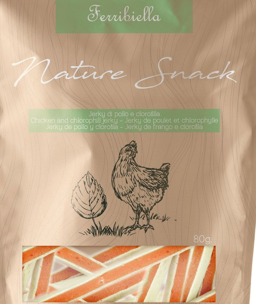 Nature Snack jerky di pollo per cani 10 buste da 80 g cad - foto 1