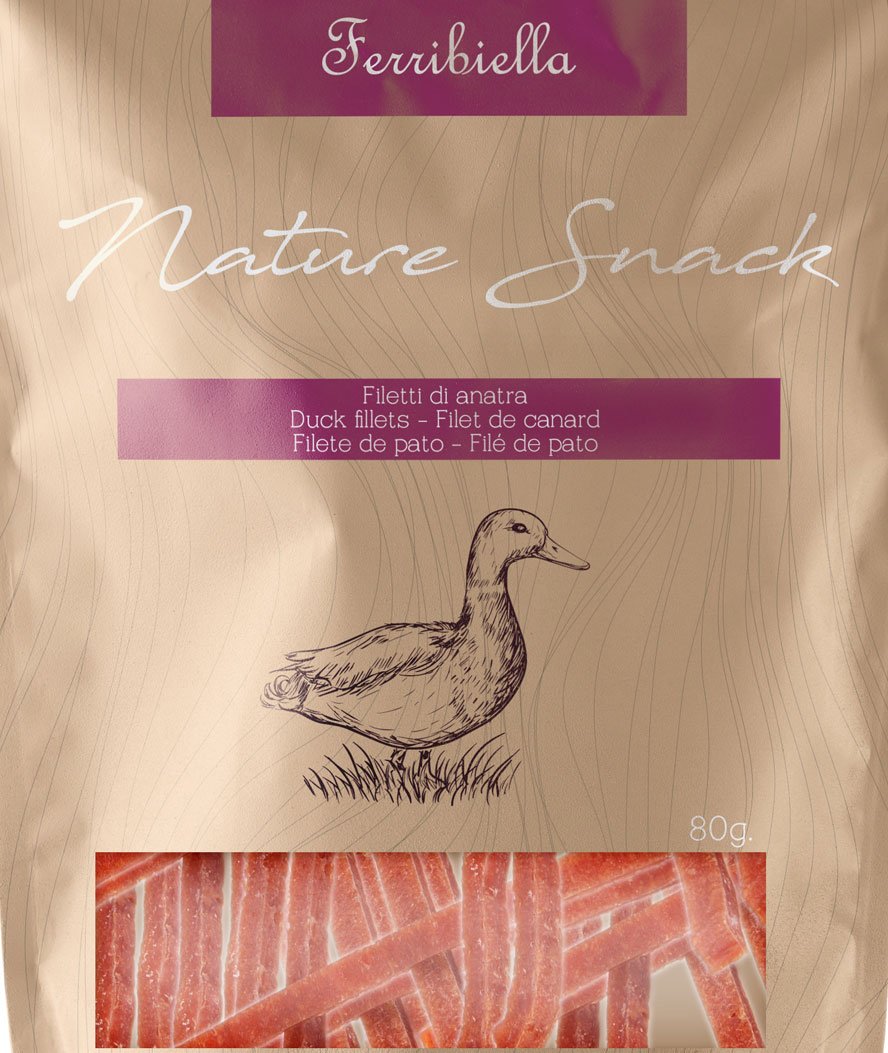 Snack Nature filetto di anatra per cani 10 buste da 80 g cad - foto 1