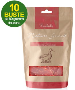 Nature Snack petto d'anatra per cani 10 buste da 80 g cad