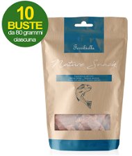 Nature Snack pesciolini al salmone per cani 10 buste da 80 g cad