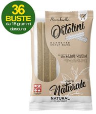 Orntolini snack barrette  per cani gusto naturale 36 mini pack da 2 pezzi ciascuno