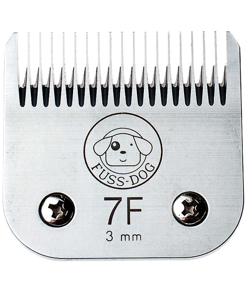 Testina in acciaio misura 7F lunghezza taglio 3mm per tosatrice Fuss-dog