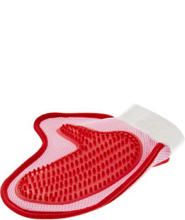 Guanto Gentle Cleen in tessuto e con palmo in lattice per la toelettatura di cani e gatti