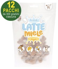 Snack Latte e miele per cani adulti di piccola taglia 12 buste da 300g ciascuna