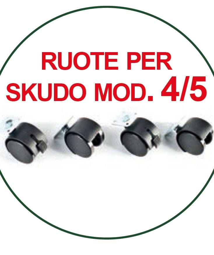 Set di ruote per trasportino modello Skudo 
